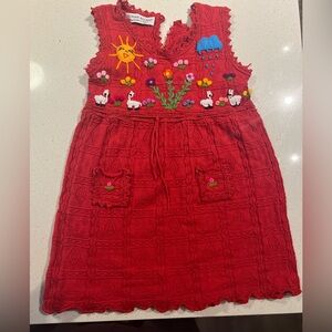 Traditional Peruvian hand made  girl’s dress (5T)
